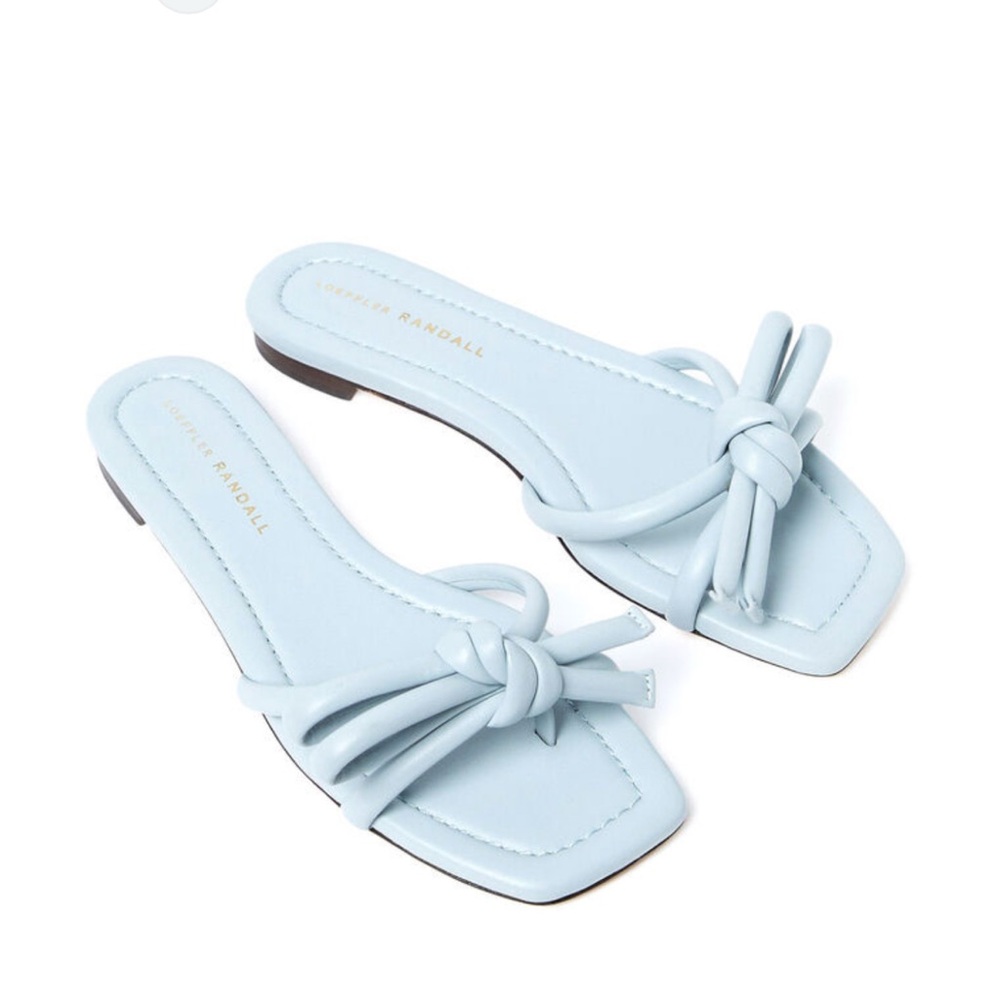 Loeffler Randall Blue Knot Slide Sandals -